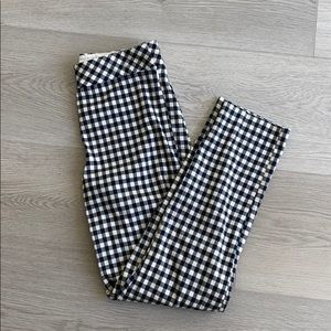 Checker/plaid print pants